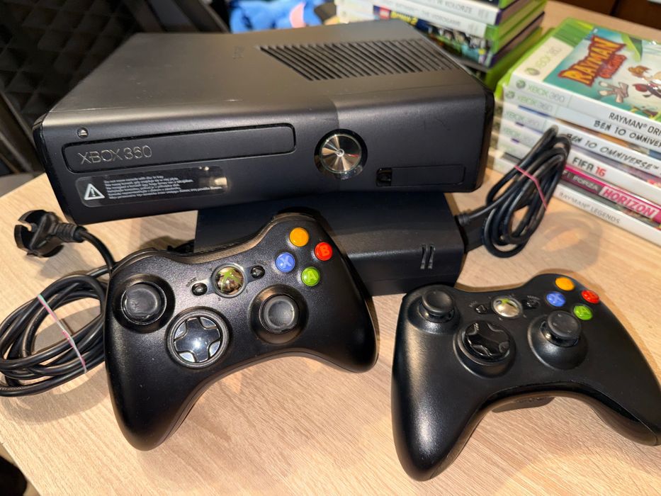 Zestaw Xbox 360 Slim + Kinect + 2 Pady + 14 Gier! Super Stan