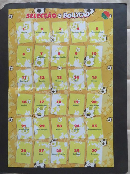 CADERNETA Poster/Selecção Euro 2004 (BOLYCAO) - Rara