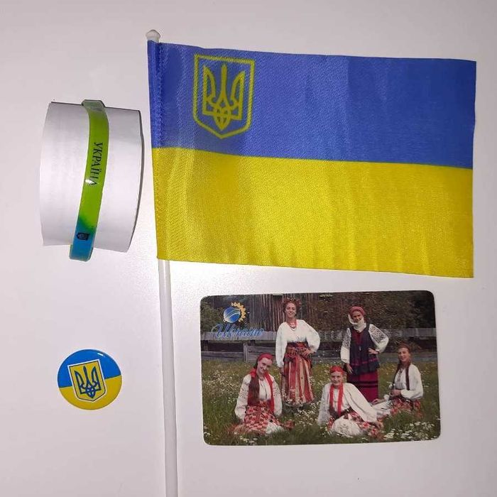 Подарунковий набір дівчинці 6-9 років "Україночка", заколки, обруч