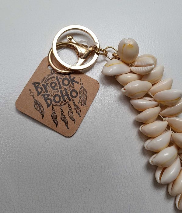 Boho brelok muszelki