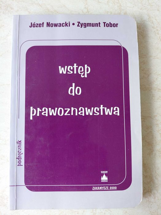 książka wstęp do prawoznawstwa