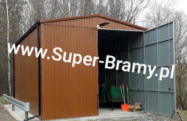 Garaż z dachem dwuspadowym pod różne wymiary , pomiar przy zamówieniu