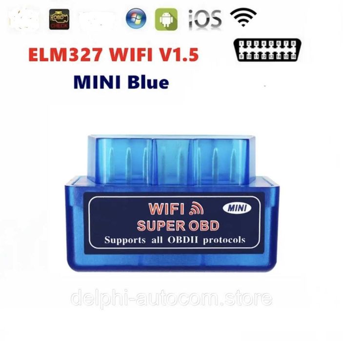 ELM 237obd 2 автодиагностика вай фай  и  блютуз