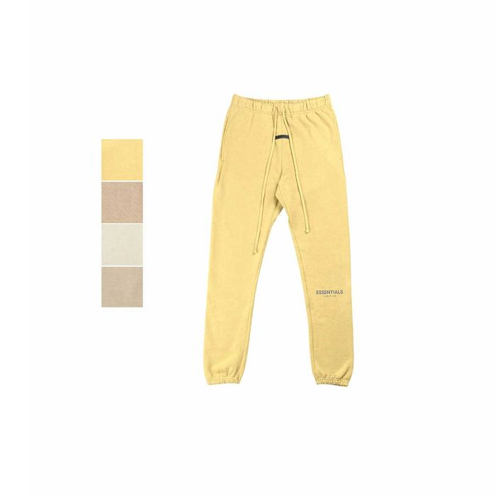 Штани Fear Of God Essentials Tapered Cotton-Blend Jersey Sweatpants Amber \ Cement \ Moss \ Taupe
