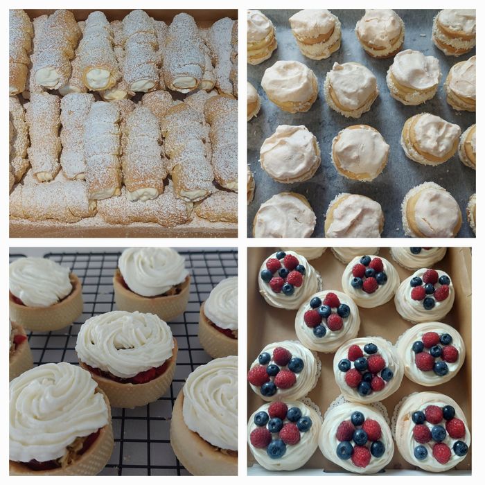 Domowe ciasta,pączki,torty,deserki,babeczki,słodki stół,malinowa chmur