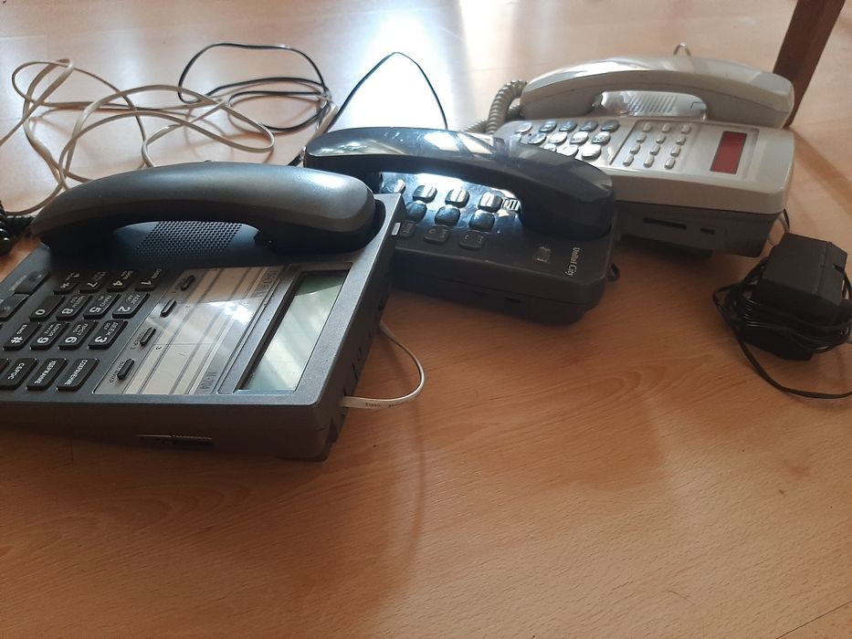 Телефоны стационарные 3 шт. (Matrix M-704; Unitel City Елец; no name)
