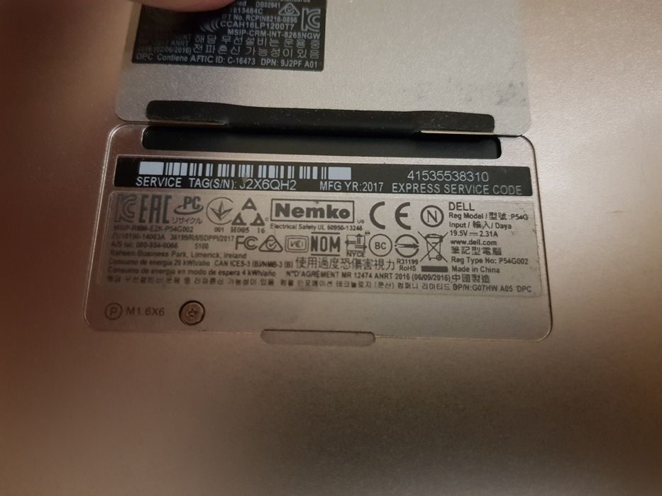 Dell XPS 13 9360 i7-7660u 2.5-4.0 MHz 16Gb 512Gb nvme