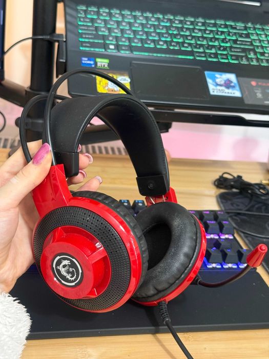 MSI Gaming Headset (czerwono-czarne)