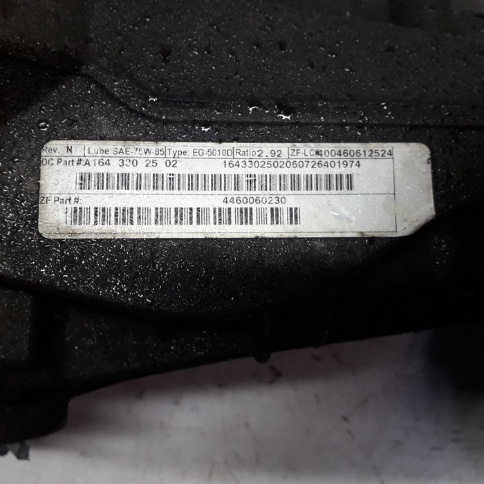 Diferencial frente e traseiro Mercedes R320