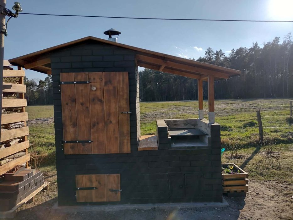 Grill piekarnik  wędzarnia murowany