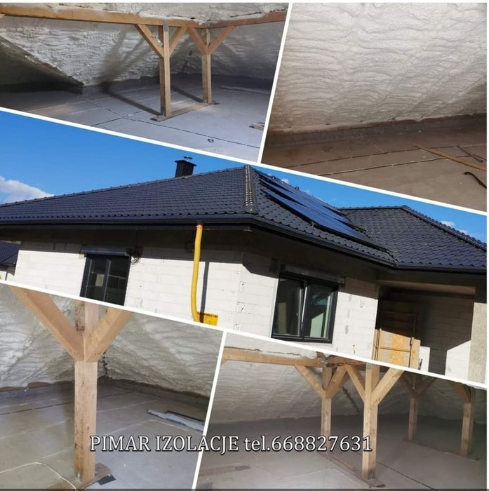 Ocieplenie pianą PUR/izolacje pianą PUR/Izolacja dachów płaskich