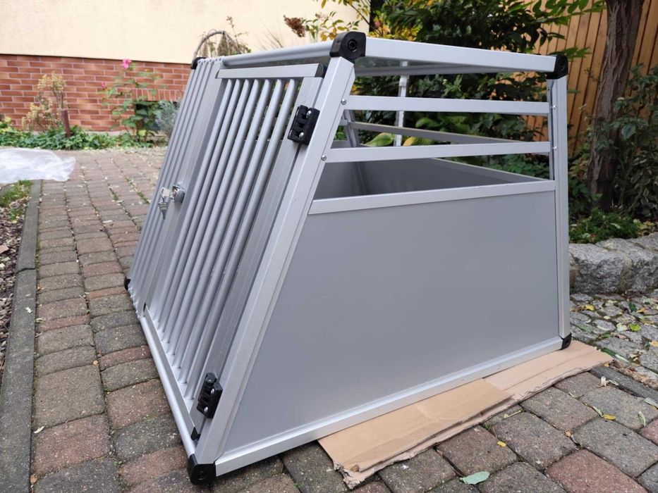 AluRide transporter samochodowy L - aluminiowy 80x92x65 cm