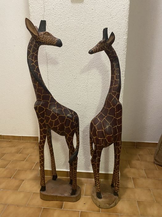Girafas madeira 100cm