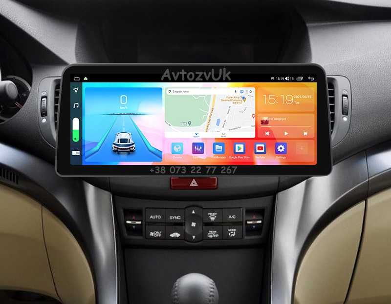 Магнитола ACCORD 8 Honda CROSSTOUR Аккорд Acura TSX CarPlay Android 15