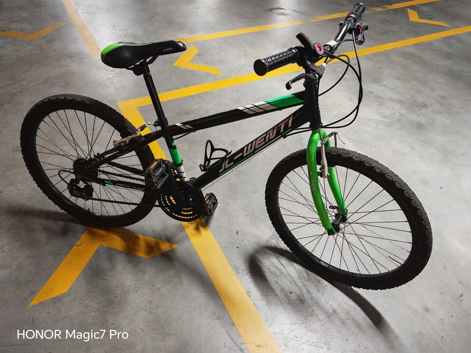 Bicicleta Juvenil JL WENTI 24" – Excelente Estado – Cor Verde
