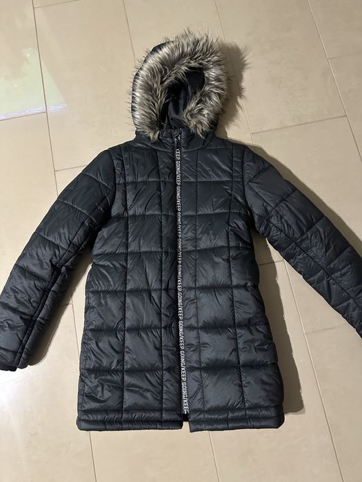 Kurtka płaszcz dziewczęcy zimowy 51015 r. 164 jak nowy