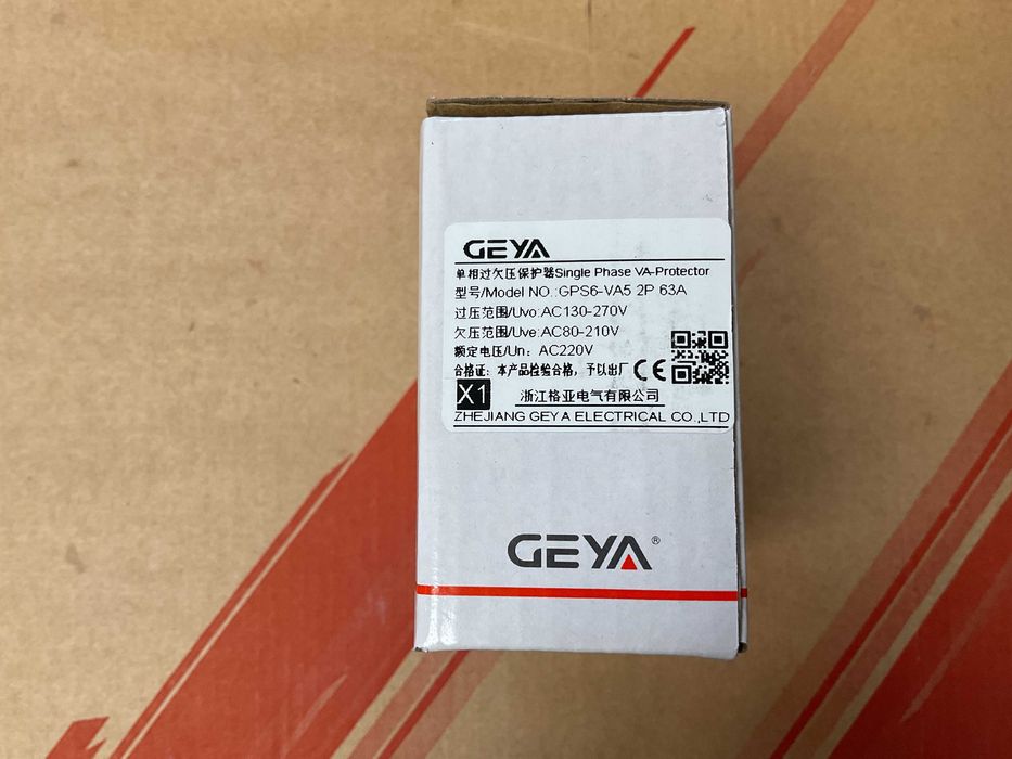 Електронне реле напруги та струму GEYA GPS6-VA5 2P 63A