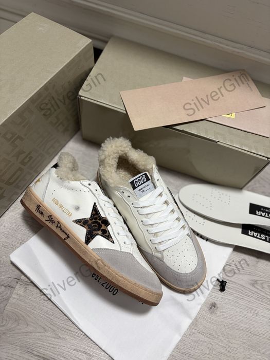 Кеди Golden Goose утеплені з хутром Кеды Голден Гус