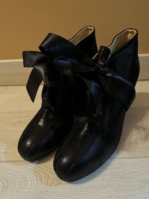 Luca Verdi чорні ботильйони черевики ботинки ботильйоны 40 черные