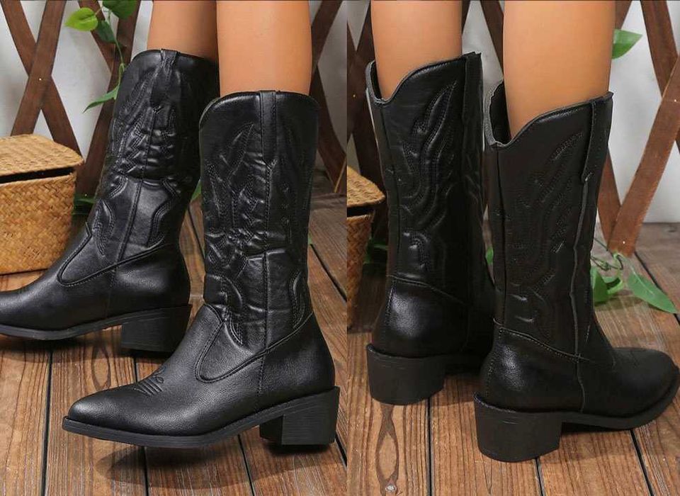 Козаки УНІСЕКС УГИ Вестерн 27см 42-43 Ковбойські УНТЫ чоботи SHEIN