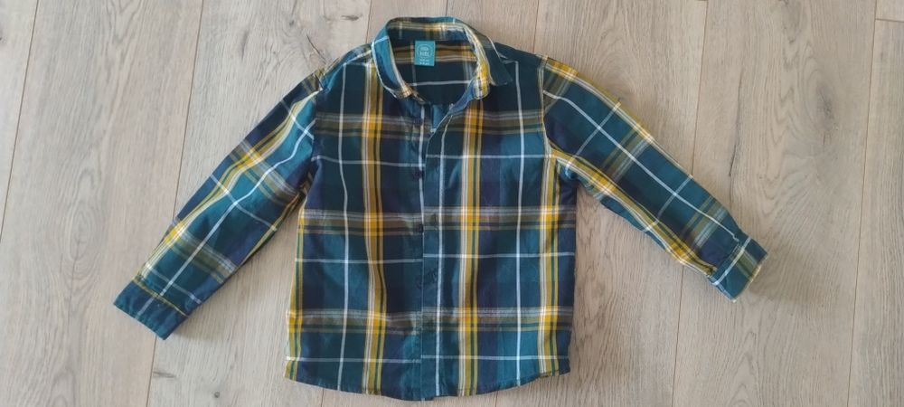 Koszula w kratę zielona