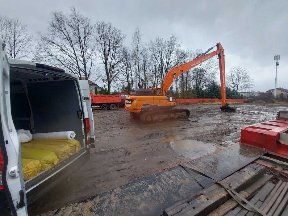 Geowłóknina drogowa 300g, włóknina, mata separacyjna do 6m szerokości.