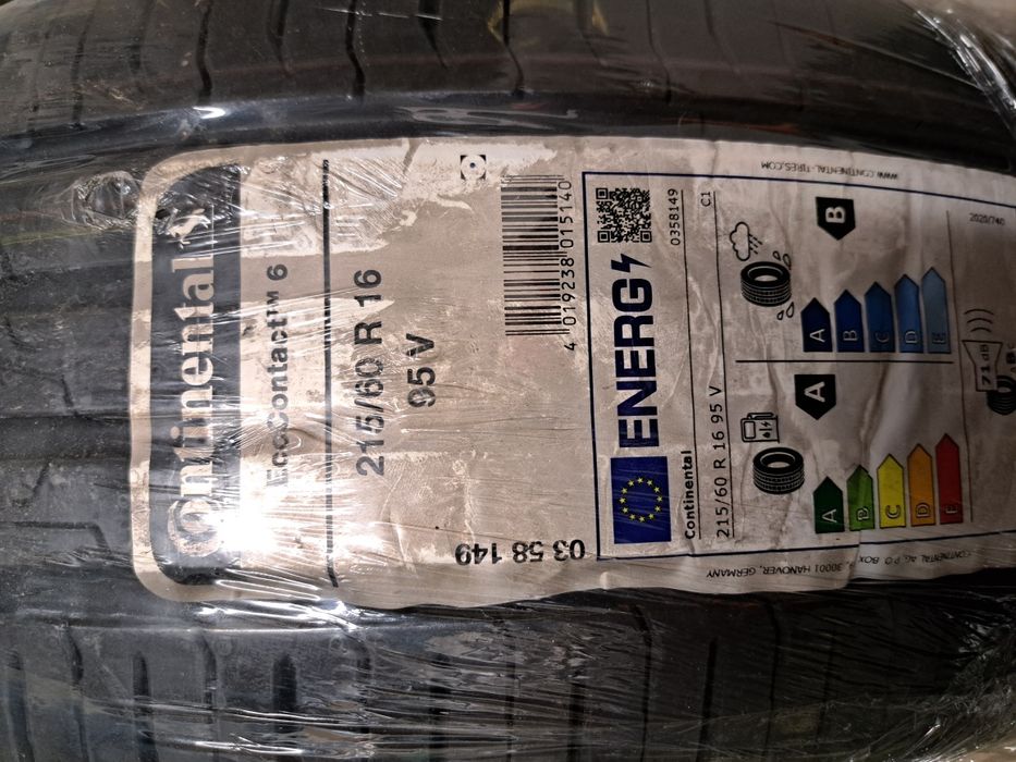 Nowe!!! 2x 215/60/16 Continental