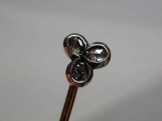 XIX/XX w. szpila szpilka z diamentami Wiedeń.