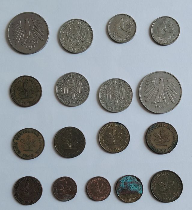 Conjunto de 17 Moedas antigas Alemanha