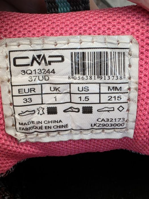 CMP Rigel Low WP (Waterproof) buty trekkingowe roz.33 outdoorowe, skóra naturalna