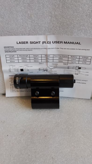 Nowy celownik laserowy do wiatrówki metalowy