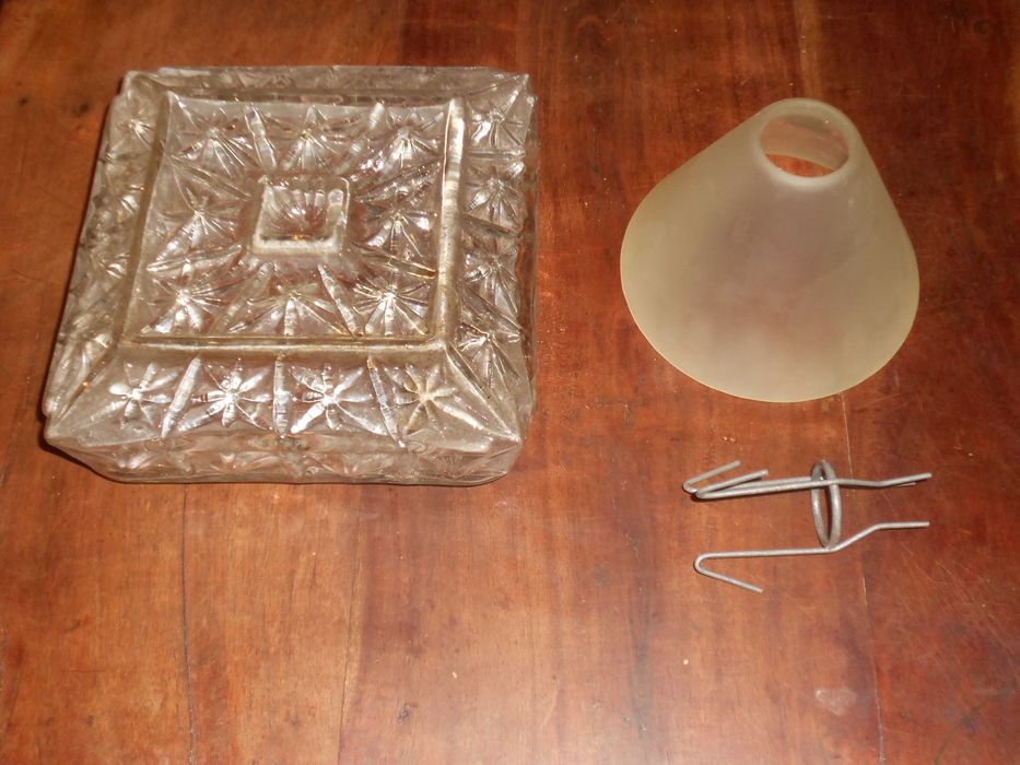 Globo antigo abajour vidro trabalhado candeeiro tecto