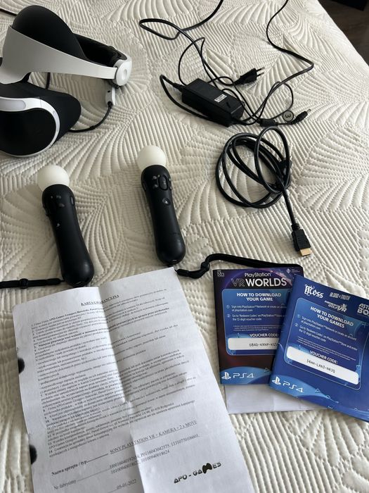 gogle sony playstation vr ps4 + kamera v2 + 2x kontroler move