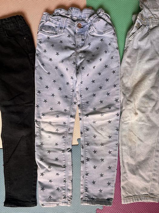 Za wstaw spodni jeans 116 ogrodniczki