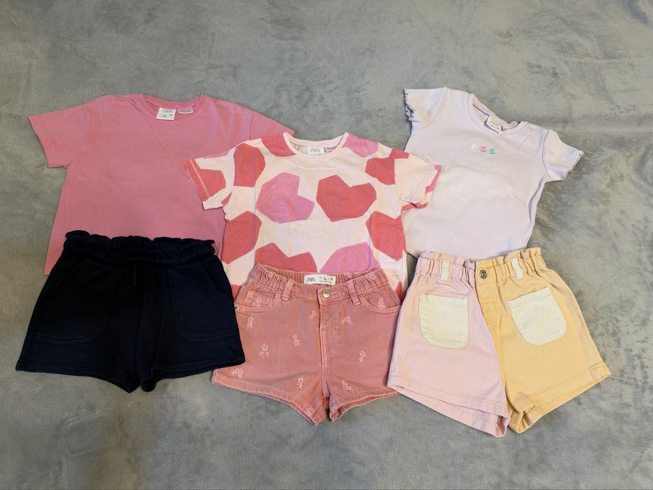 Футболки, шорти Zara, Next, Mango, HM 92 розміру