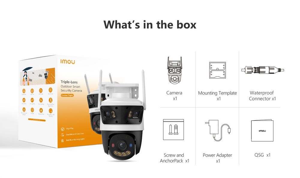 11 Mp Imou Cruiser Triple WiFi відеокамера