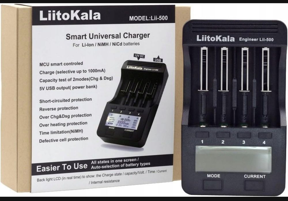 Ładowarka akumulatorów baterii Liitokala