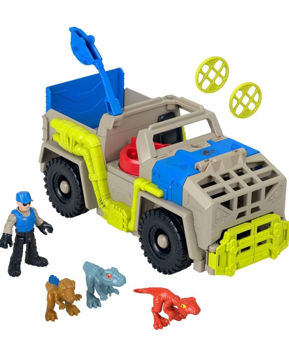 Fisher-Price Jurassic World транспорт, набір фігурок динозаврів