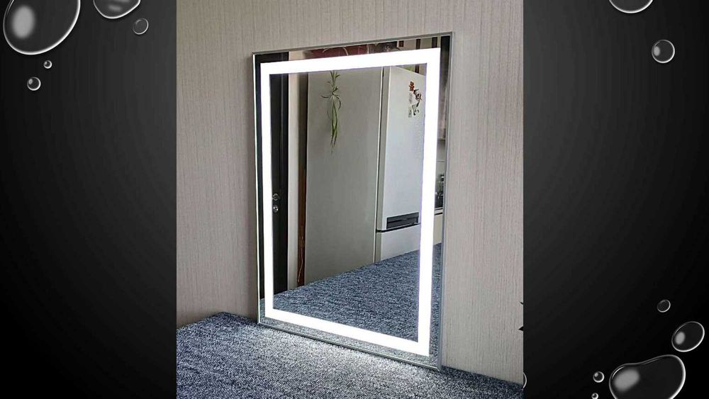 Дзеркало з LED підсвіткою в ванну кімнату та передпокій в рамці купити