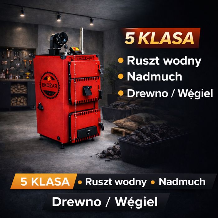 Kocioł Na Drewno WĘGIEL 18 kw do 180m2 Dostawa Piec Chrust Kotły UNI