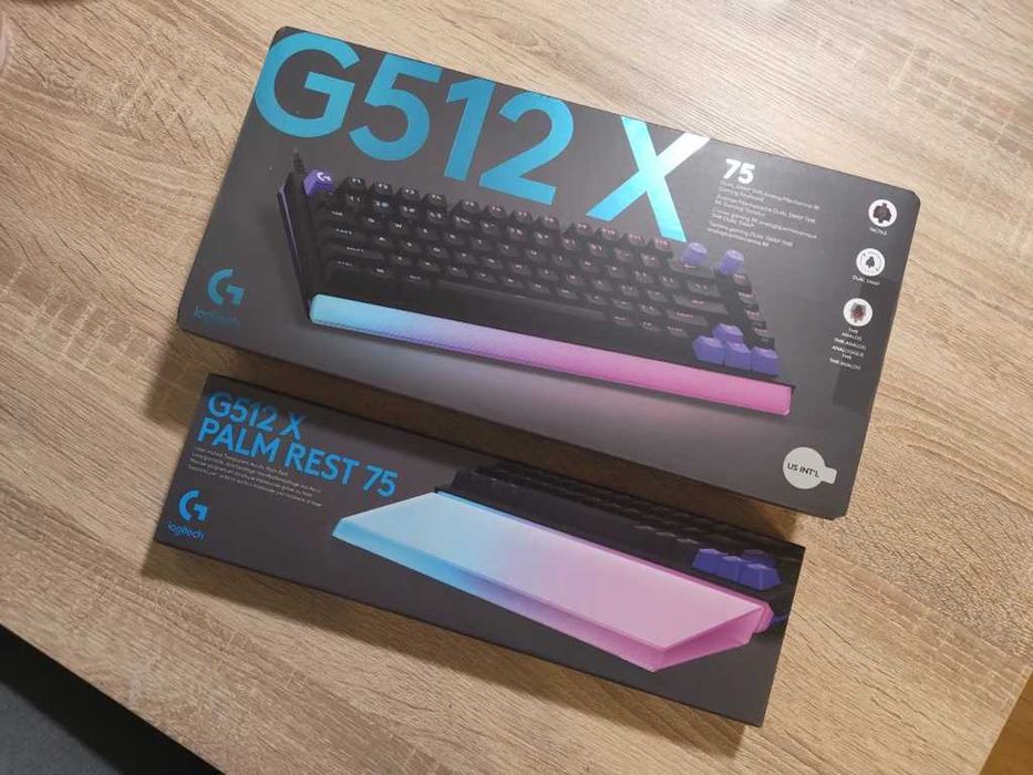 klawiatura Logitech G512 X 75 w zestawie z podpórką pod nadgarstki Logitech G512 X Palm Rest 75