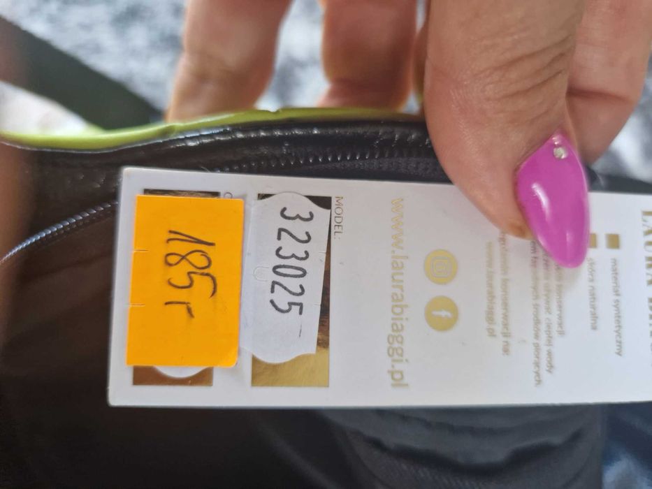 Torebka damska  XL Laura  Biaggi  limonka nowa