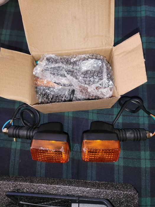 Espelhos e piscas para mota