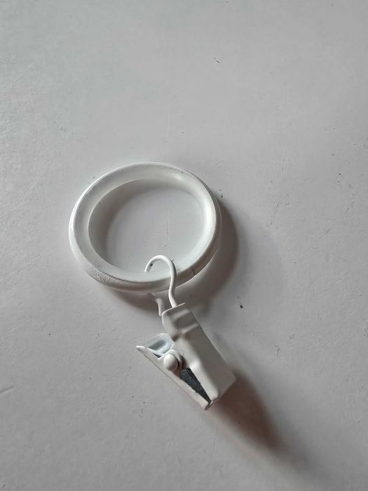 Żabki do firan z silikonem białe 40 szt 3,5 cm
