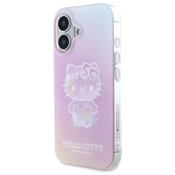 Etui Hello Kitty IML 50th Anniversary Magsafe na iPhone 16 - różowe