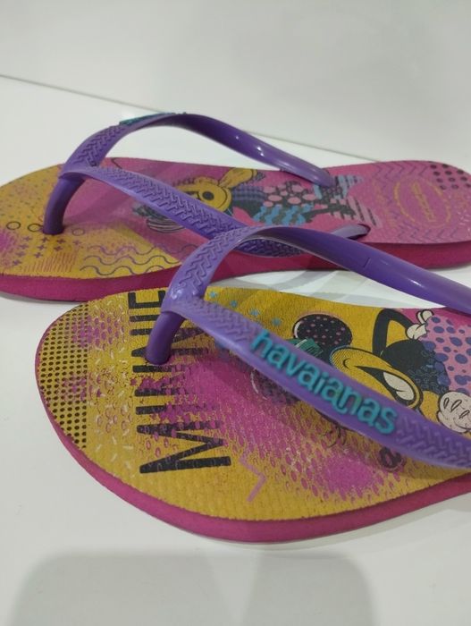 Chinelos Havaianas Minnie e Mickey - Tam. 33/34