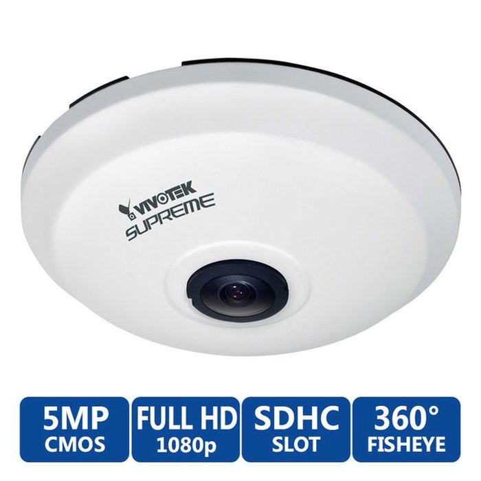 Kamera Vivotek FE8172 Fisheye - Rybie Oko 360 audio przemysłowa