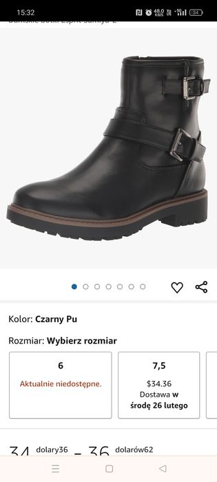 Botki skórzane esprit