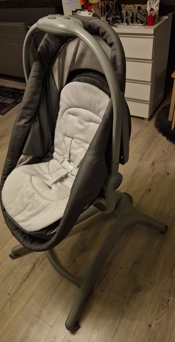 Chicco, Baby Hug 4in1 Air, kołyska, leżaczek, krzesełko, Dark Grey