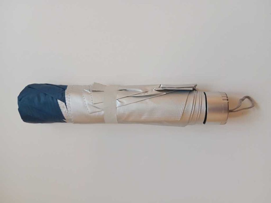 Parasol wielofunkcyjny Granatowo -srebrny